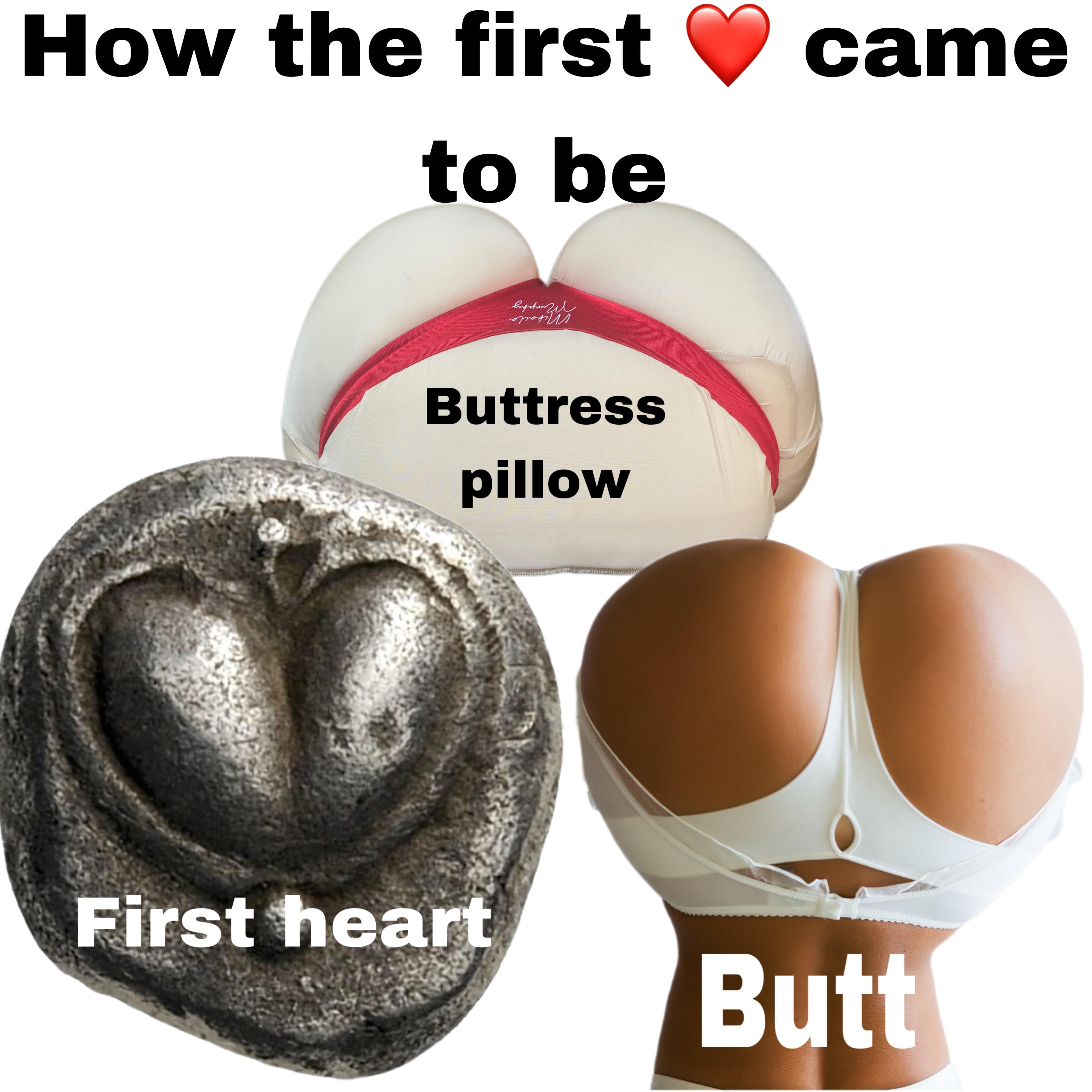 The true origins of the heart shape 🍑=❤️