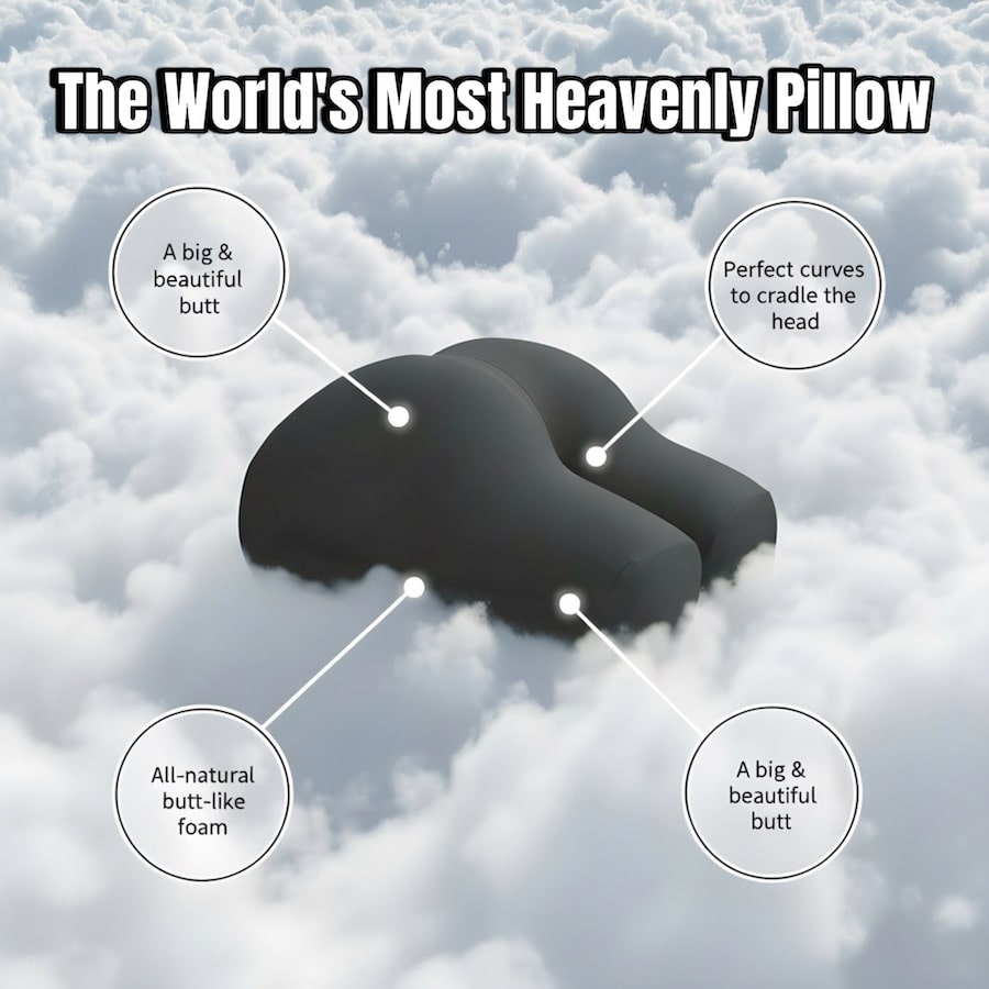 Hear us out... a butt is the perfect pillow 🍑